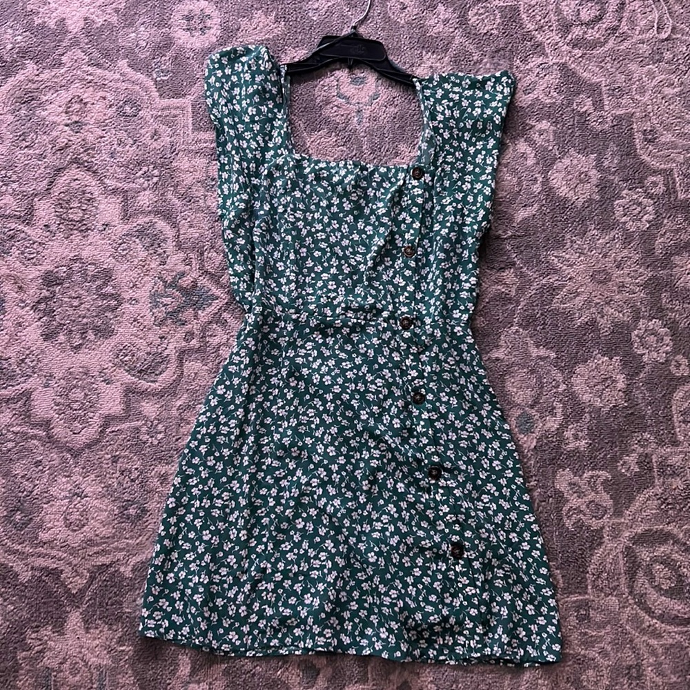 Green Flower Dress